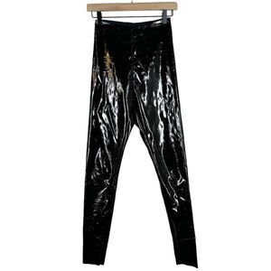 Commando Perfect Control Faux Patent Leather Leggings Pants Stretch Small